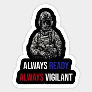 Memorial Day - Always Ready Always Vigilant Sticker